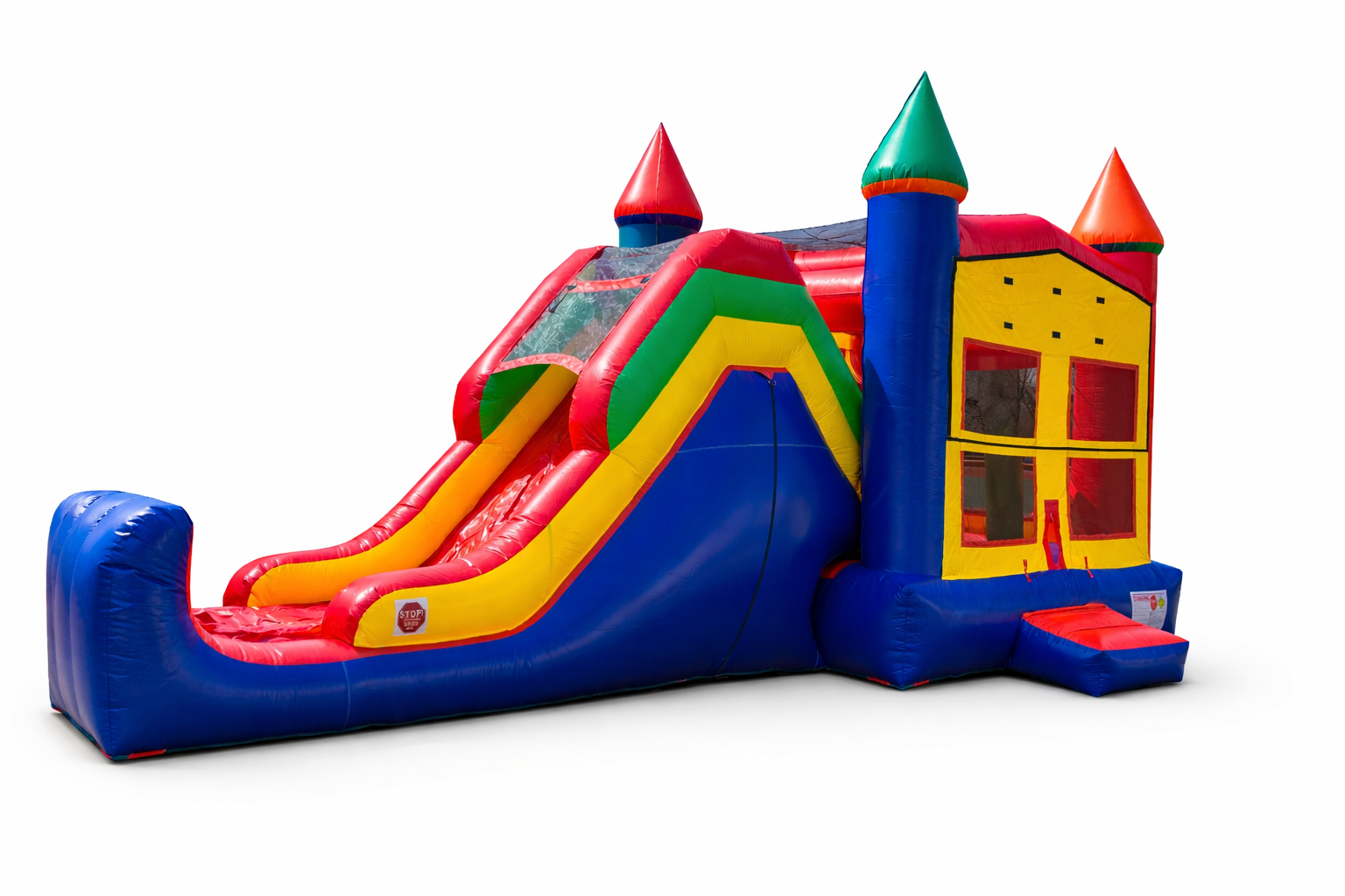 Rainbow Combo bounce house rental Chicago
